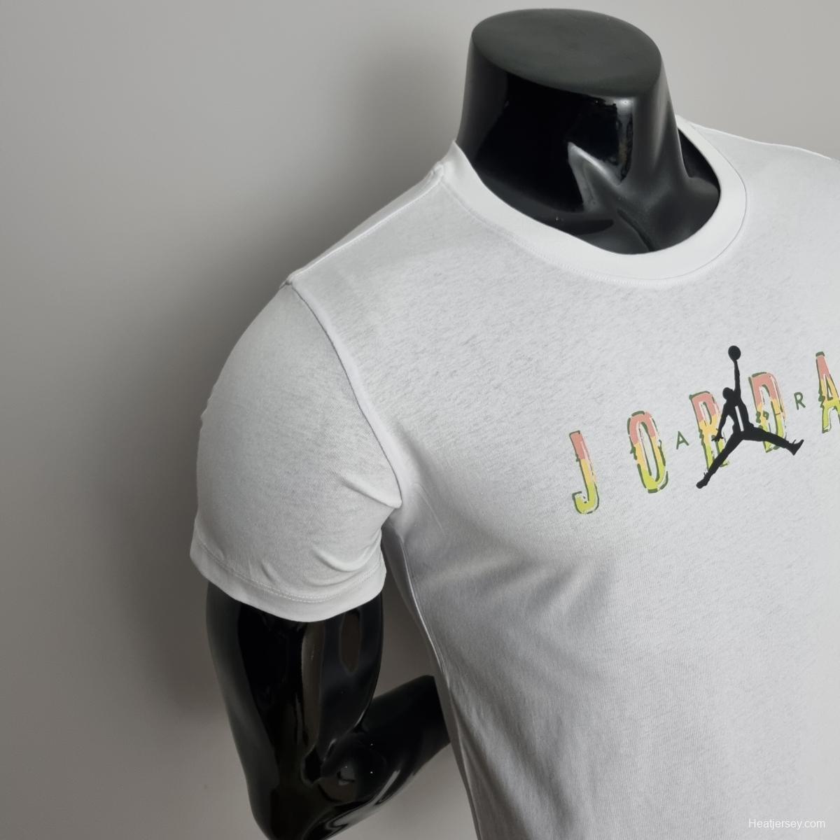 Mens Jordan Casual White T-Shirts #K000154