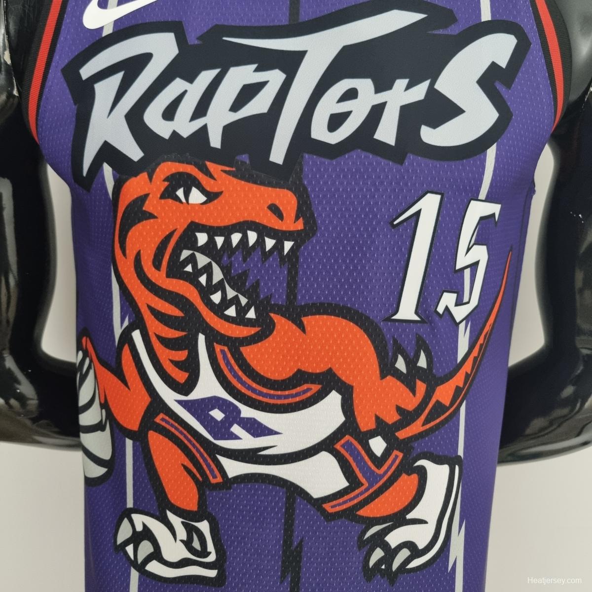 Toronto Raptors CARTER#15 Purple NBA Jersey