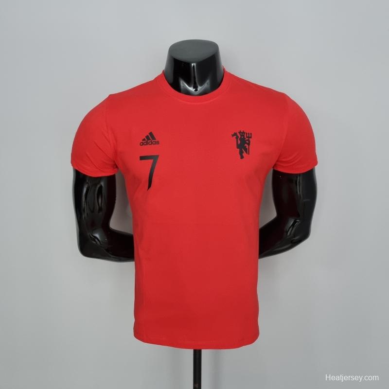 Mens Adidas Manchester United Ronaldo 7 Red T-shirts #K000157