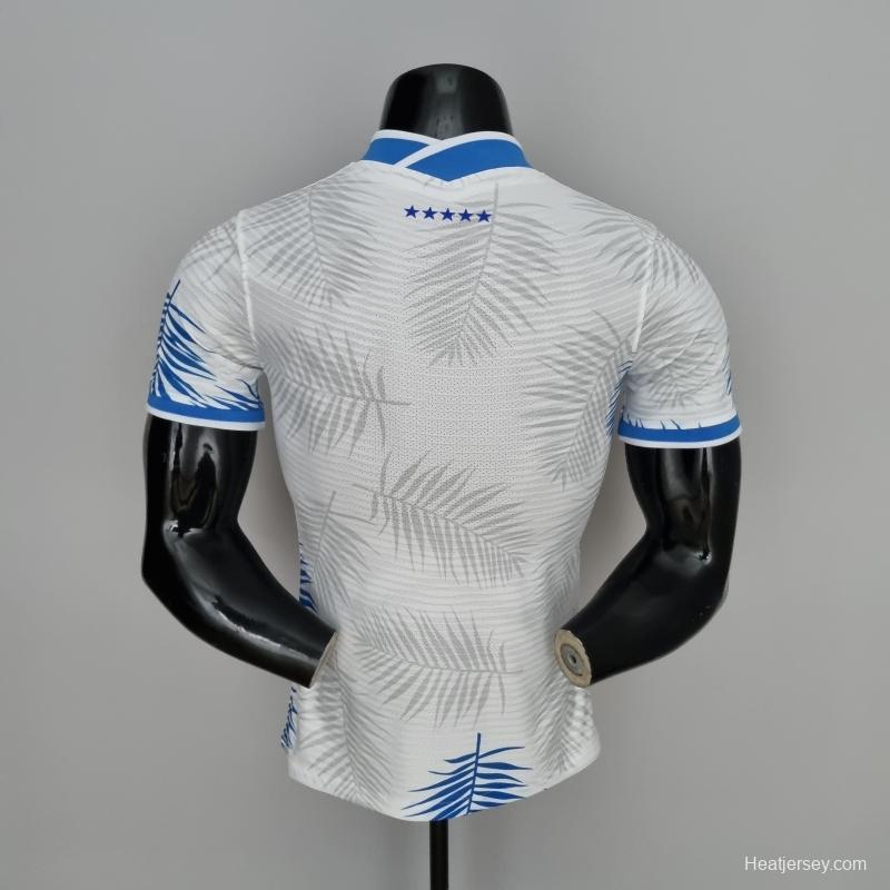 2022 Brazil Player Version Classic White Soccer Jersey