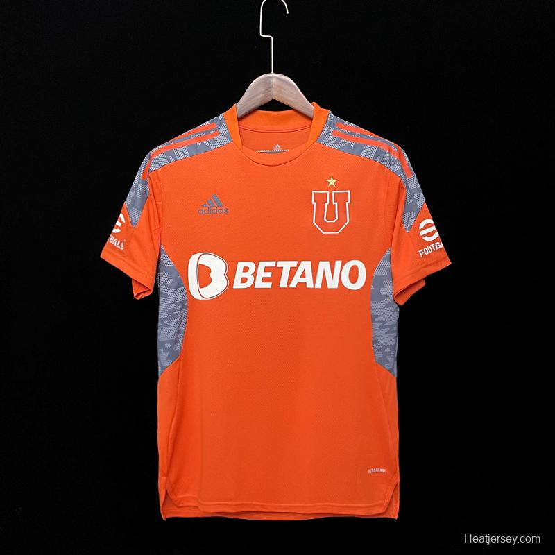 22/23 Chile Universidad De Goalkeeper Orange Jersey