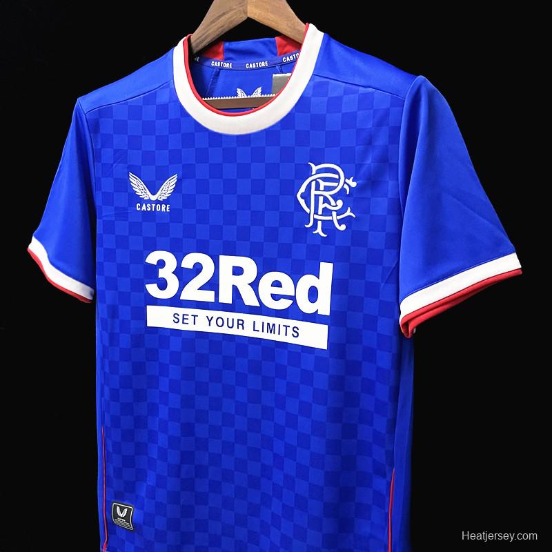 22/23 Rangers Home  Soccer Jersey