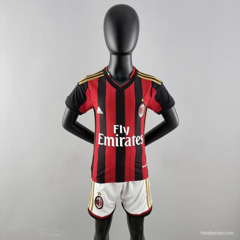 Retro AC Milan 13/14 Kids Home Soccer Jersey