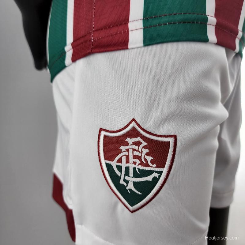 22/23 Kids Kit Fluminense Home Size16-28 Soccer Jersey