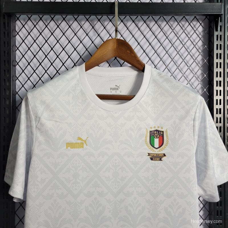 2022 Italy Euro Championship Special Edition White Jersey