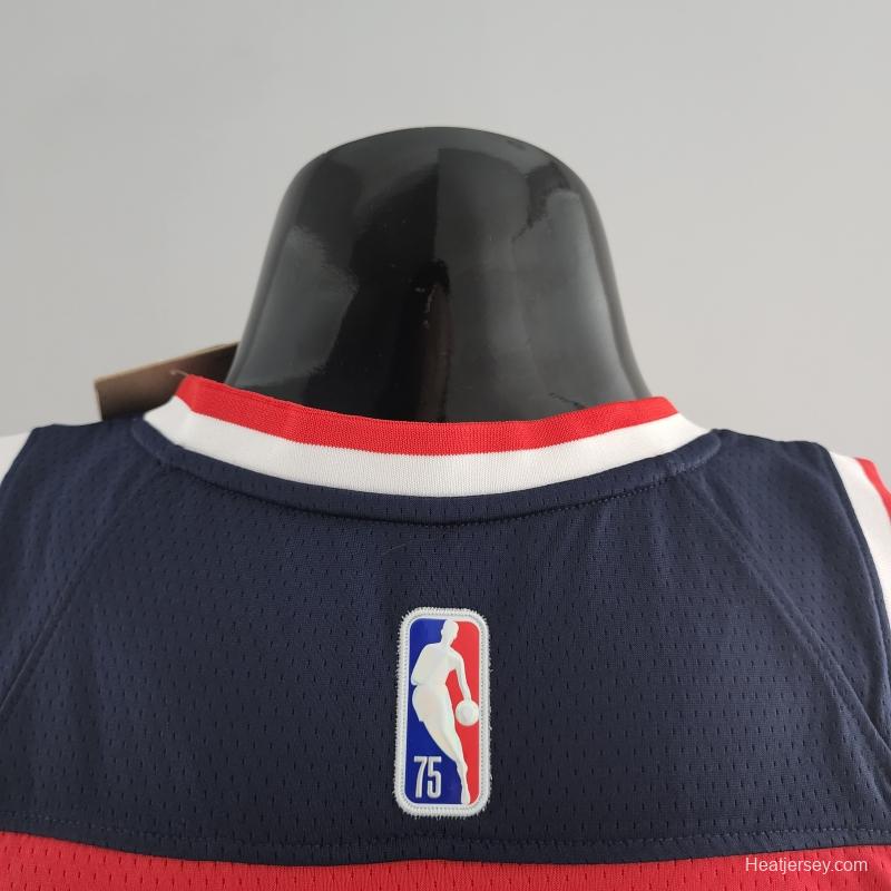 75th Anniversary JORDAN #23 Wizards Red, White And Blue NBA Jersey