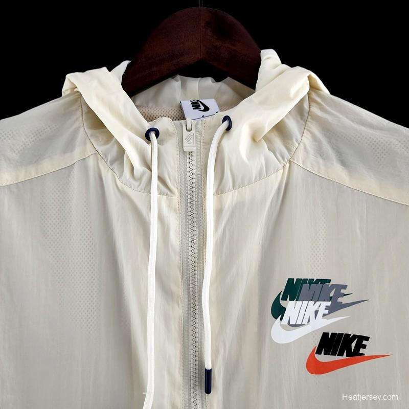 2022 NIKE Windbreaker Nike Beige Blue