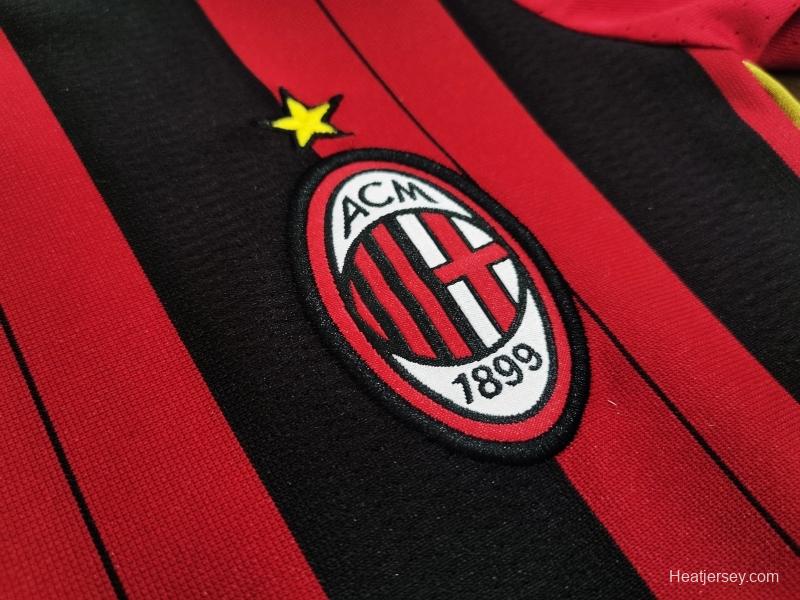 Retro Kids 2013/14 AC Milan Home Soccer Jersey