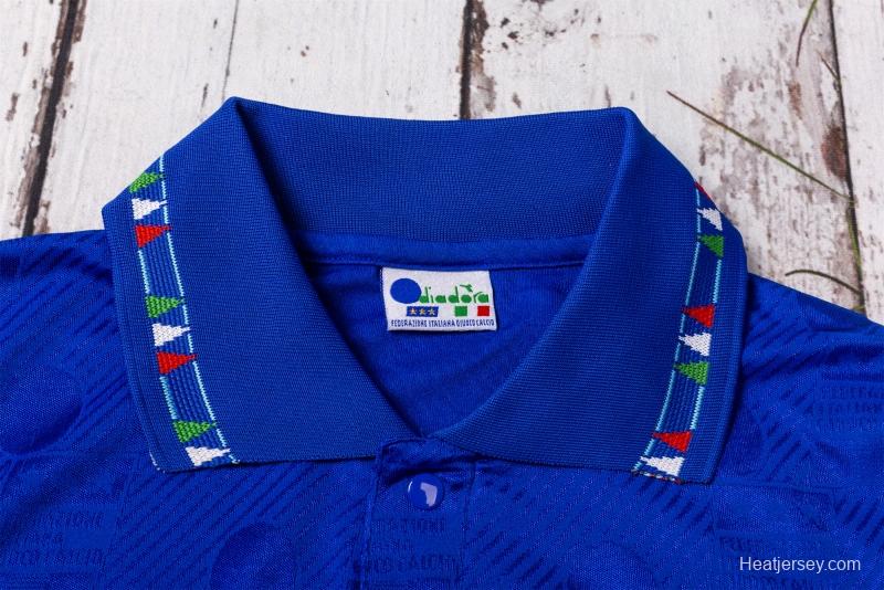 Retro 1994 Italy Home Soccer Jersey