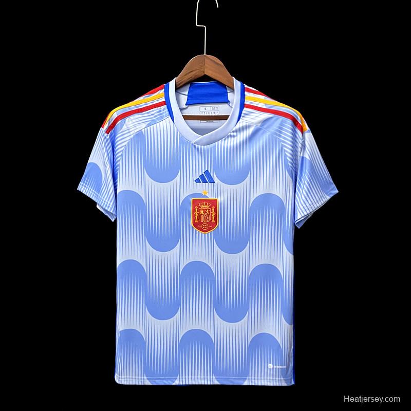 2022 Spain Away Soccer Jersey