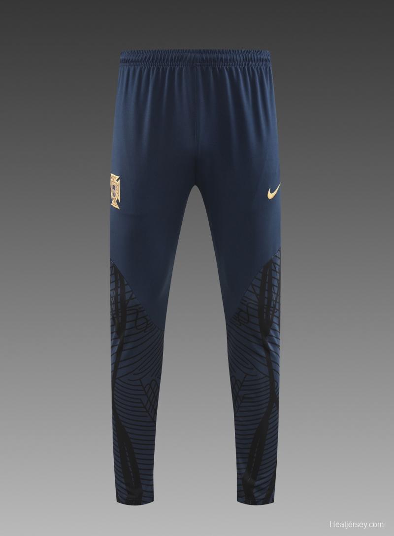 2022 Portugal Navy Half Zipper Tracksuit