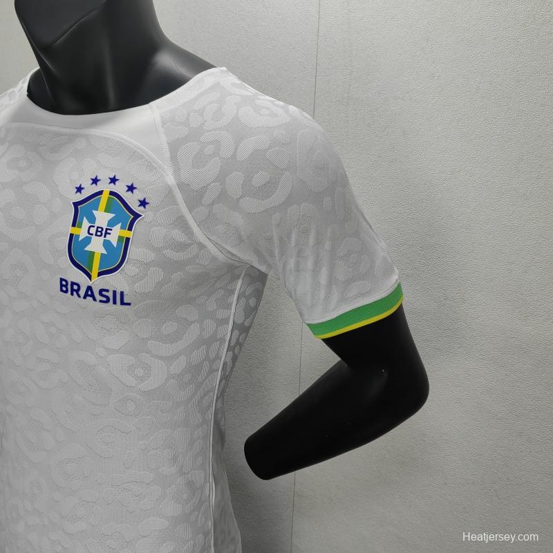 Player Version 2022 Brazil White Jersey Special Version