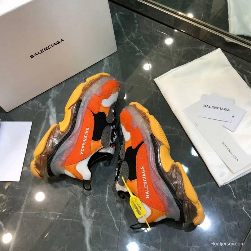 Men/Women Balenciaga Triple-S Sneaker Orange/Black Item 6380340