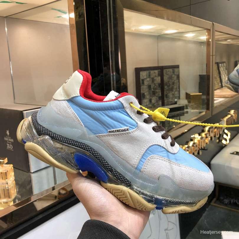 Men/Women Balenciaga Triple S 2.0 Sneaker Grey/Blue Item 6380340