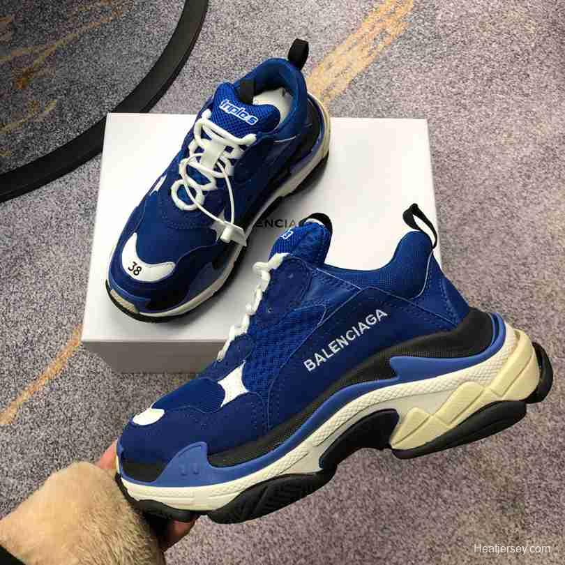 Men Balenciaga Triple-S Sneaker Blue