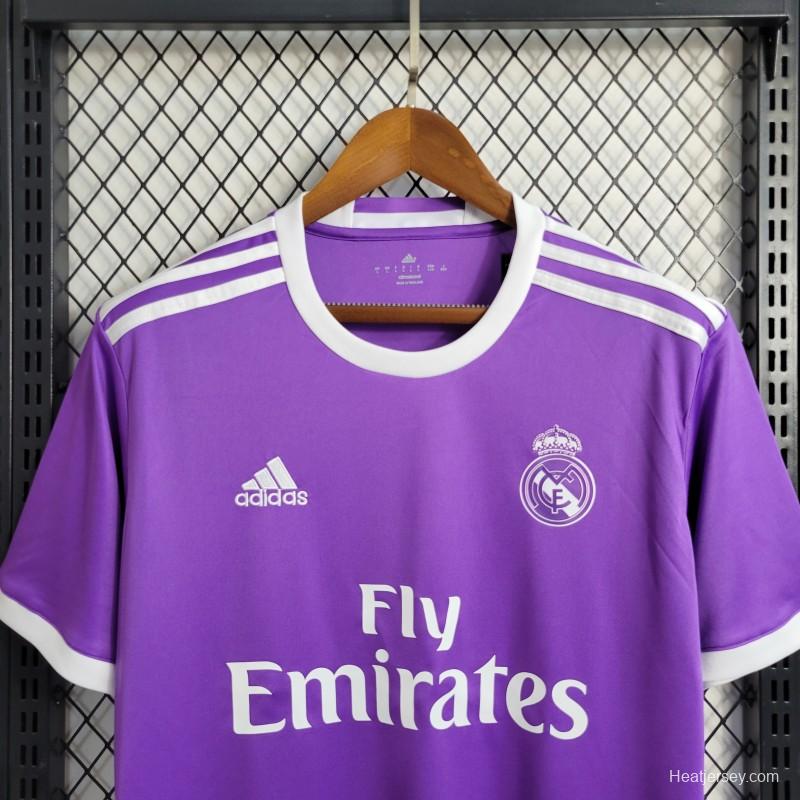 Retro Real Madrid 17/18 Away Purple Jersey