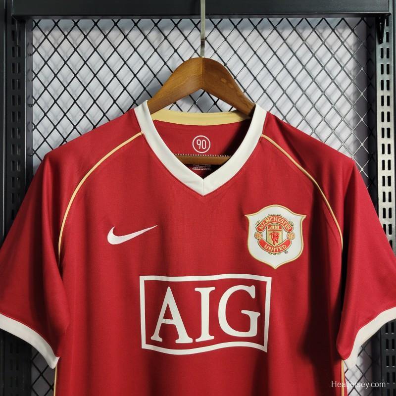 Retro 06/07 Manchester United Home Jersey