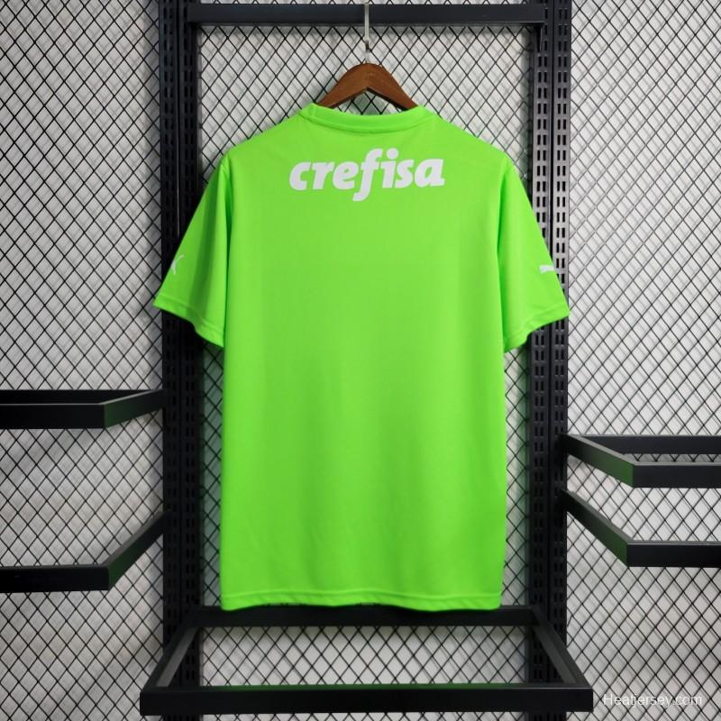 23-24 Palmeiras Fluorescent Green Goalkeeper Jersey