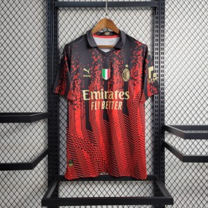 22/23 AC Milan Forth Black Red Jersey