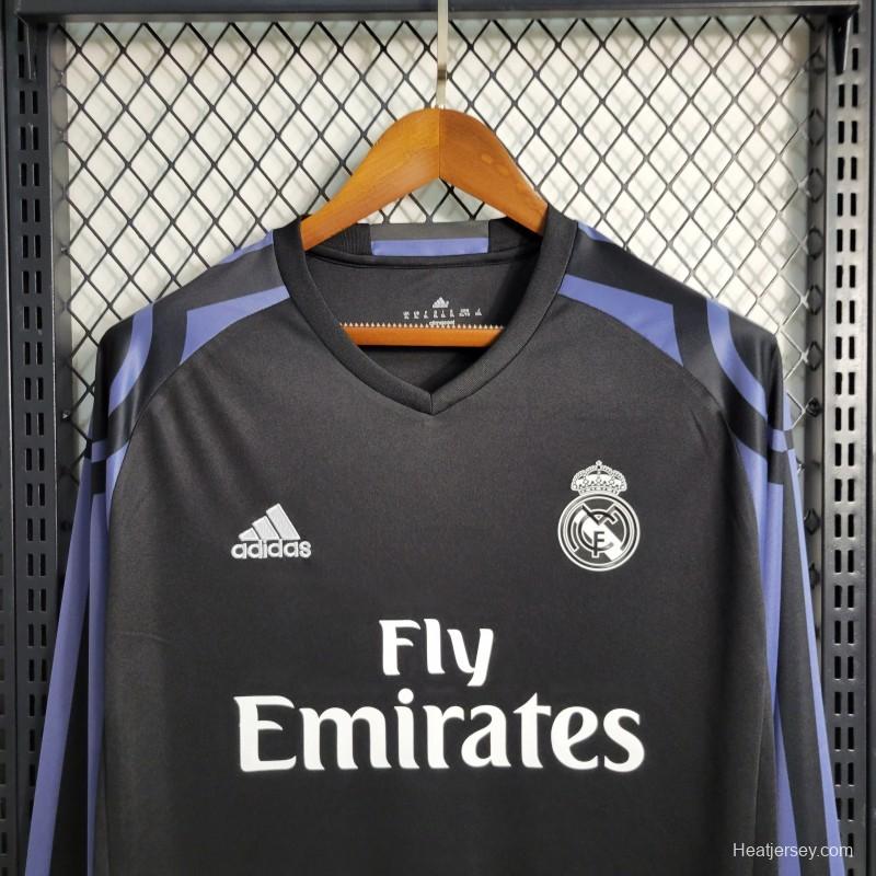 Retro16-17 Real Madrid Third Long Sleeve Jersey