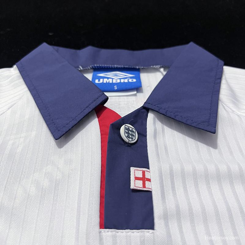 Retro 1998 England Home Soccer Jersey