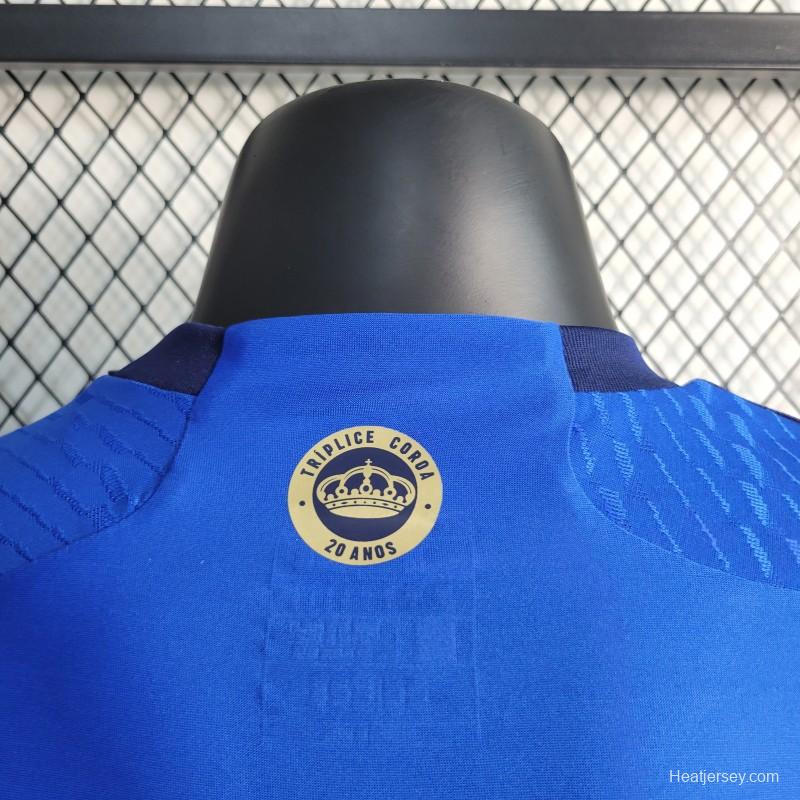 Player Version 23-24 Cruzeiro Home Soccer Jersey