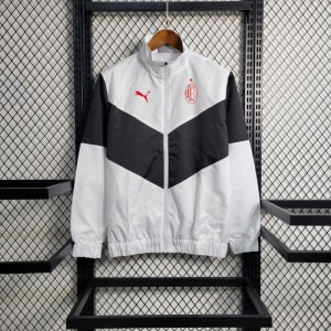 23-24 AC Milan White/Black Windbreaker