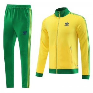 2023 Adidas Original Yellow Full Zipper Jacket +Pants