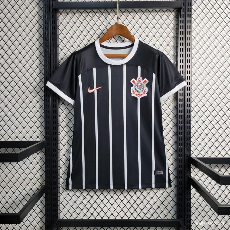 23-24 Women Corinthians Away Black Jersey