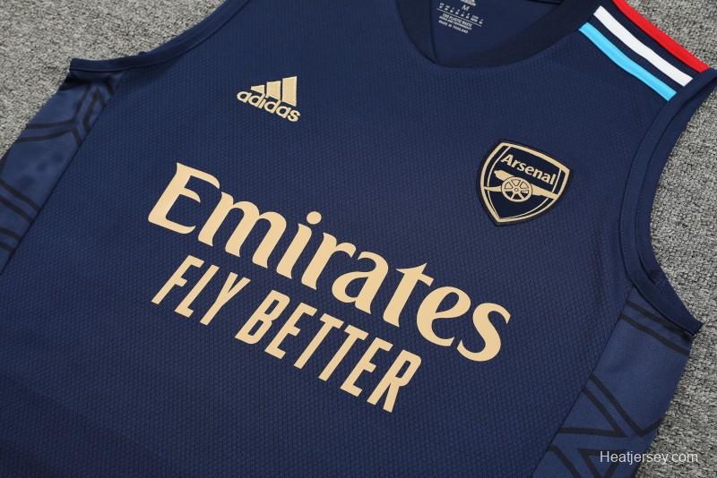 23-24 Arsenal Navy Vest Jersey+Shorts