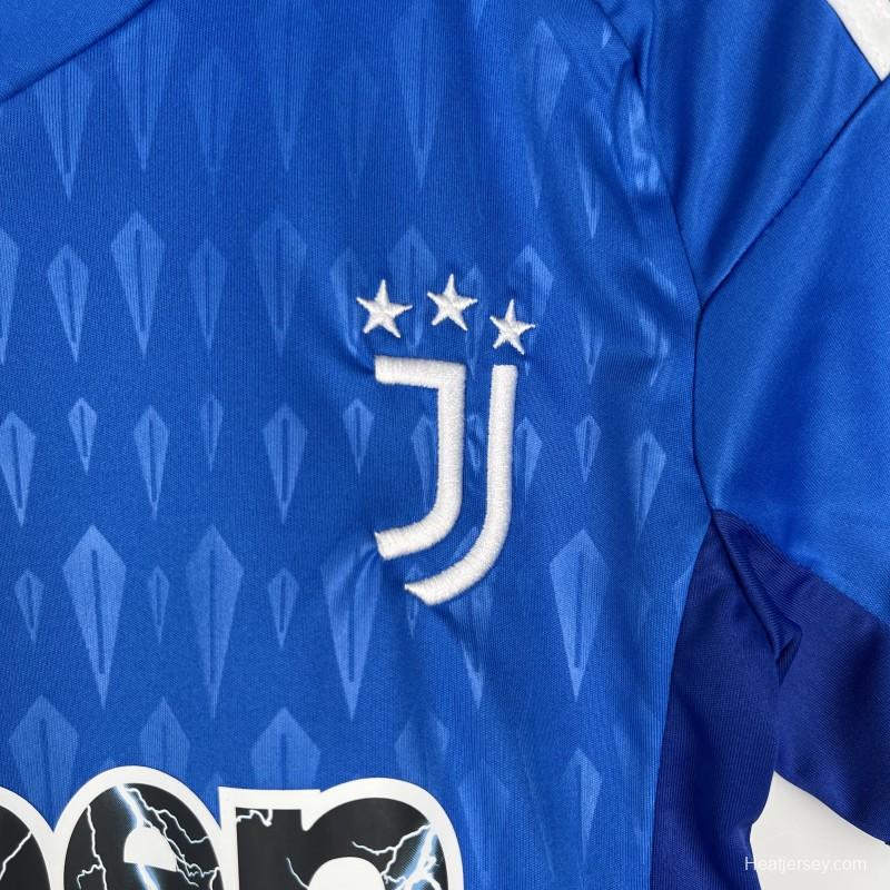 23/24 Kids Goalkeeper Juventus Blue Jersey