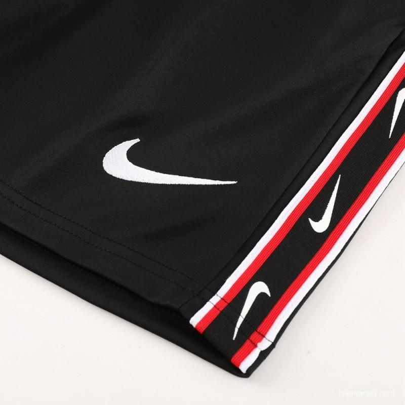 23/24 NIKE Black/Red Short Sleeve Jersey+Pants