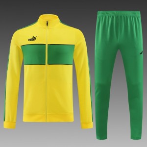 23/24 Puma Yellow Green Full Zipper Jacket+Pants