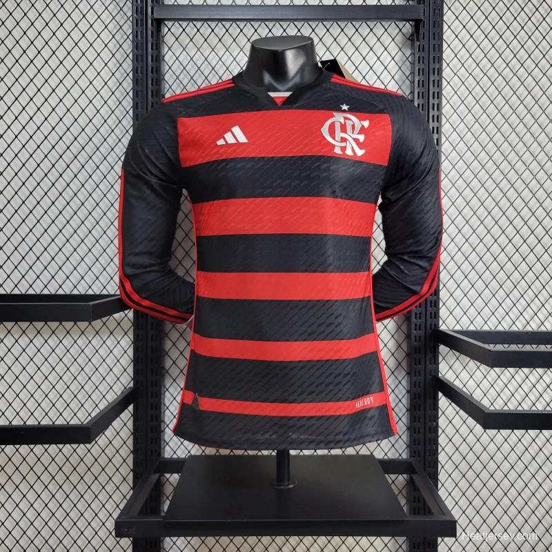 24/25 Player Flamengo Home Long Sleeve Jersey