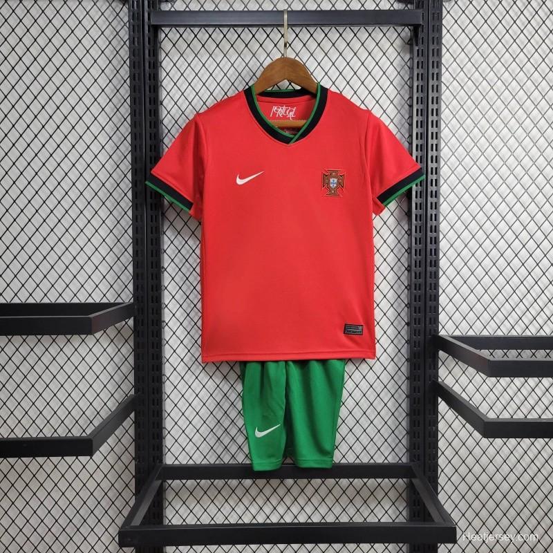 2024 Kids Portugal Home Jersey