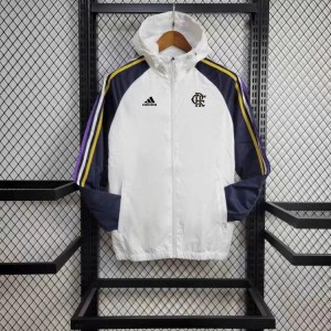 24/25 Flamengo White Windbreaker