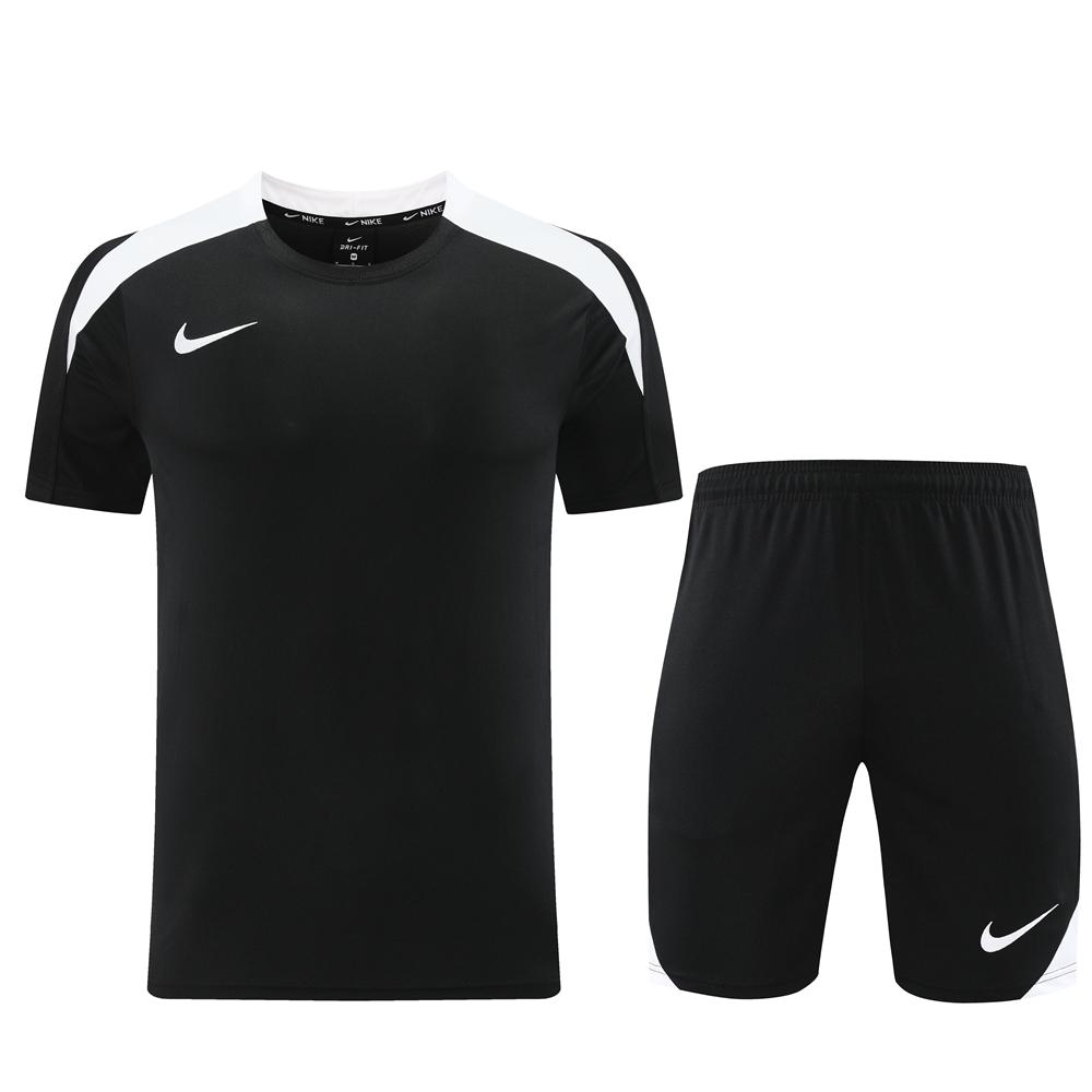 24/25 Nike Black/White Short Sleeve Jersey+Shorts