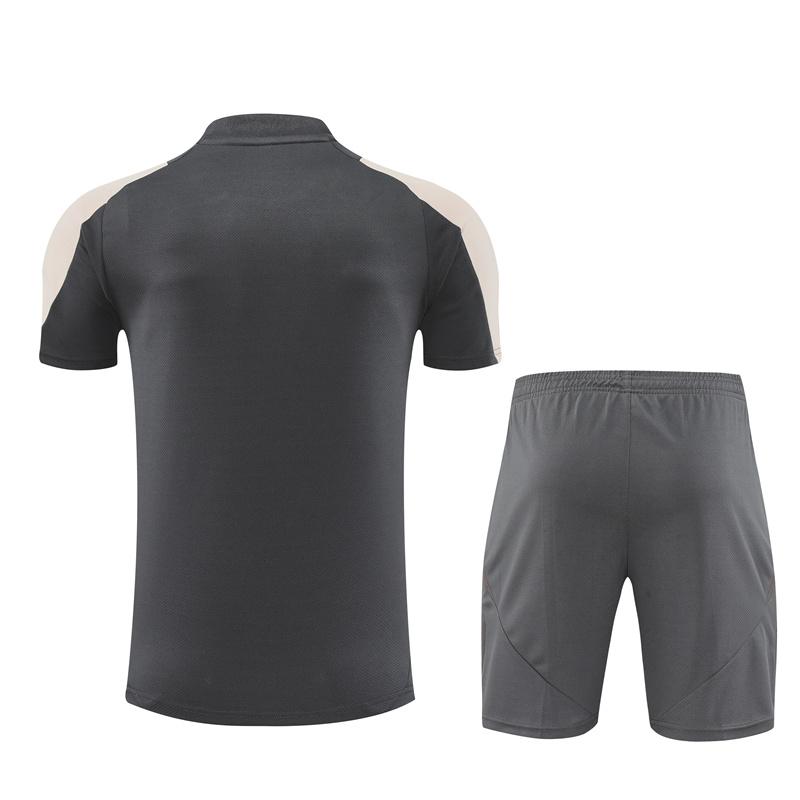 24/25 Real Madrid Black/Pink Short Sleeve Jersey+Shorts