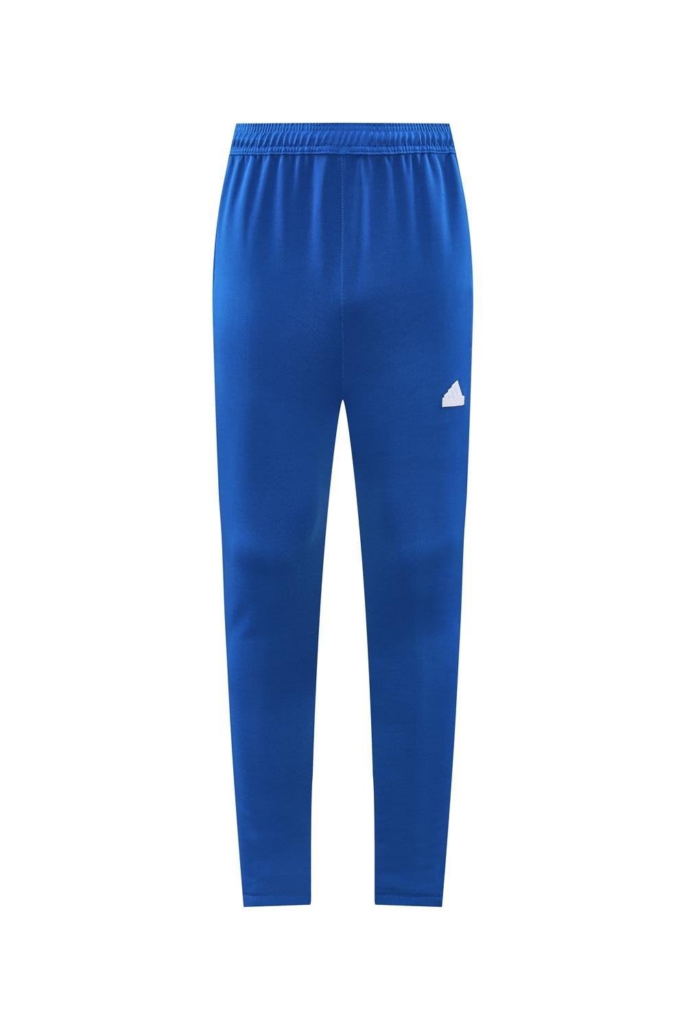 Kids 2024 Adidas Blue Full Zipper Jacket +Long Pants