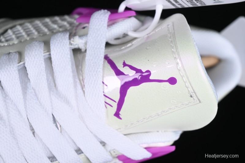 Nike Air Jordan 4 Retro Sneakers with Hyper Violet Accents - FQ1314-151