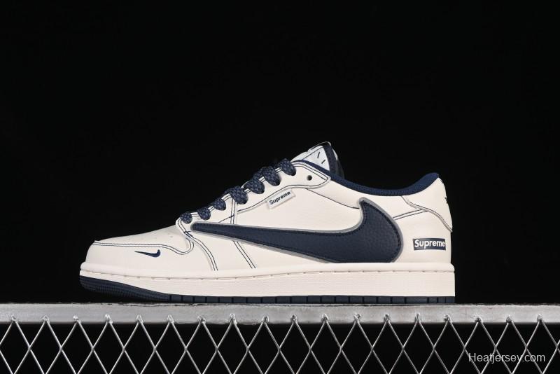 Nike Travis Scott x Fragment Design x Air Jordan 1 Low OG SP Casual Sneakers - DH0223-355