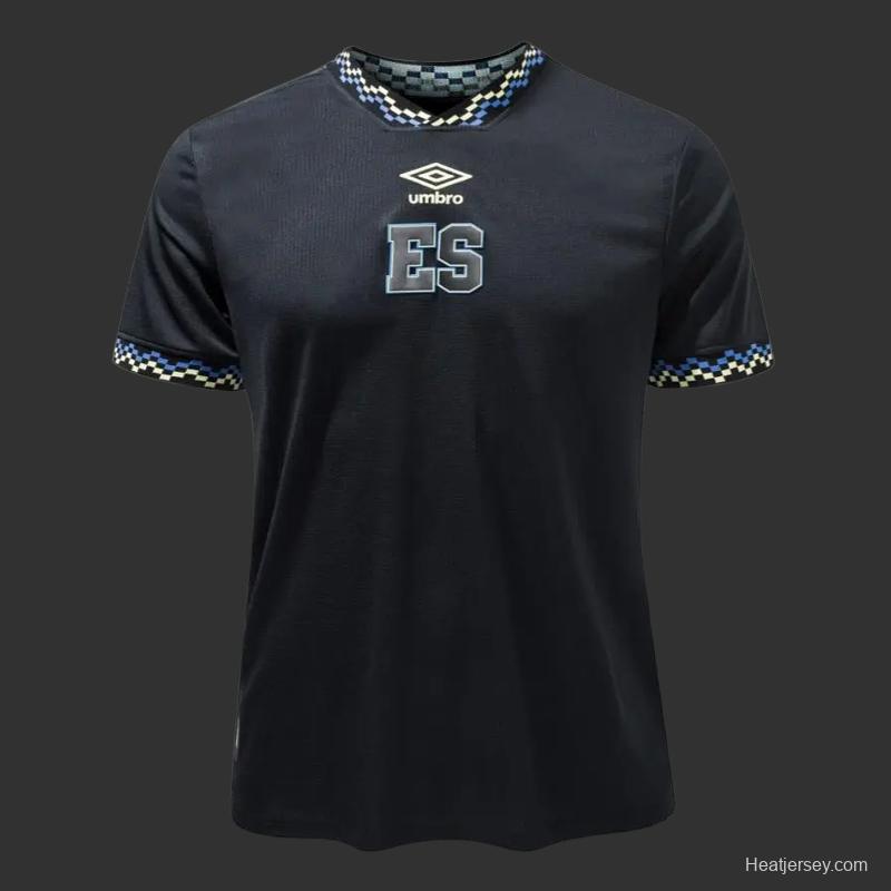 2023 EL Salvador Black Jersey