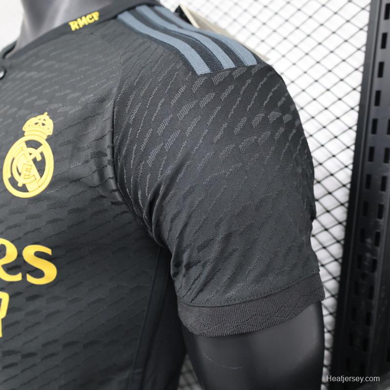 Player Version 23/24 Real Madrid Third Black Jersey