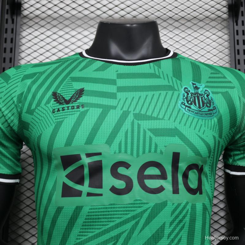 Player Version 23/24 Newcastle United Away Green Jersey