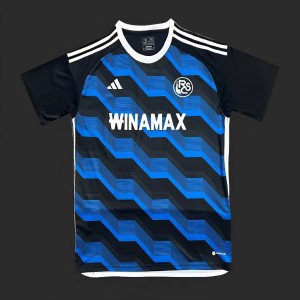 23/24 Strasbourg Third Black Blue Jersey