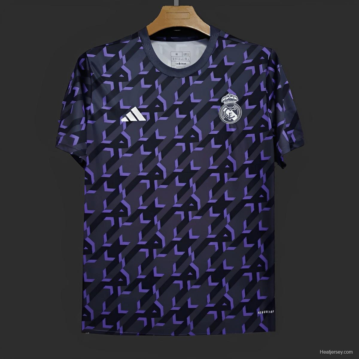 23/24 Real Madrid Shadow Blue Pre-Match Jersey