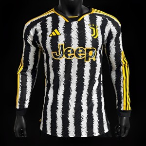 Player Version 23/24 Juventus Home Long Sleeve Jersey