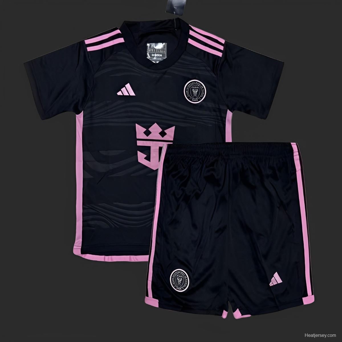 24/25 Kids Inter Miami Away Black Jersey