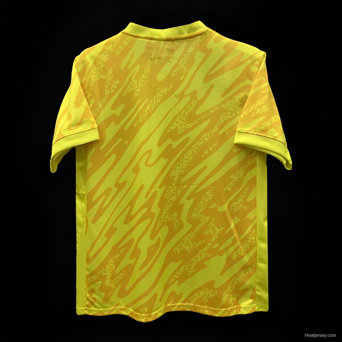 2024 France Yellow Goalkeeper Jersey