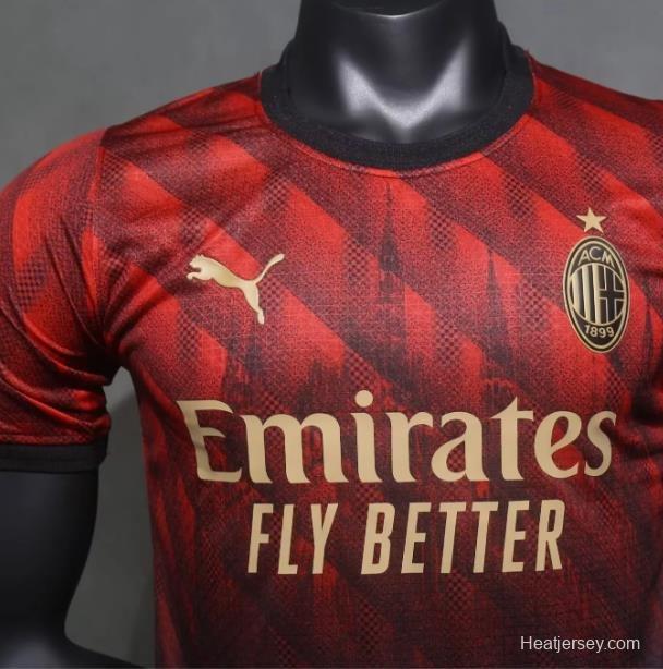 Player Version 24/25 AC Milan Church Pattern Limited Jersey